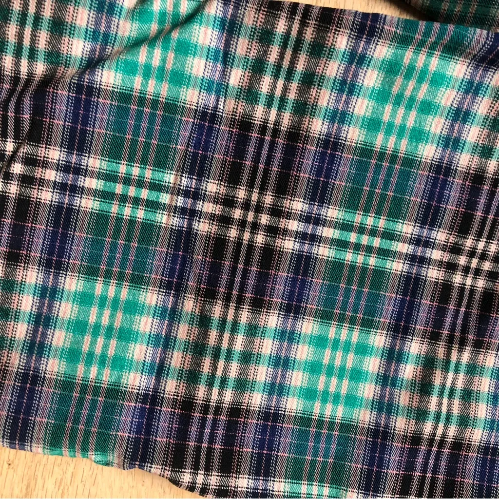 Urban Outfitters Plaid golf pants size 6 green blue y2k no doubt - Image 5
