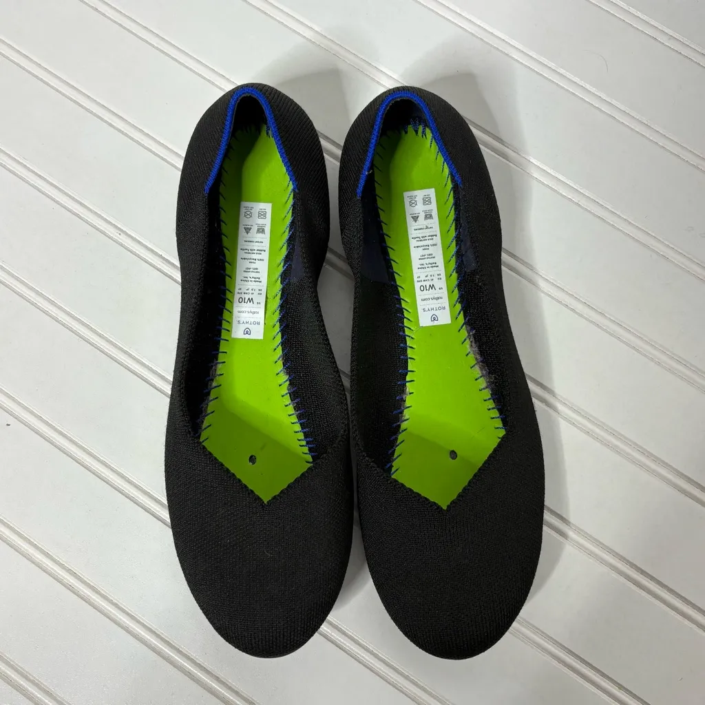 Rothy’s black round toe flats size 10 - Image 2