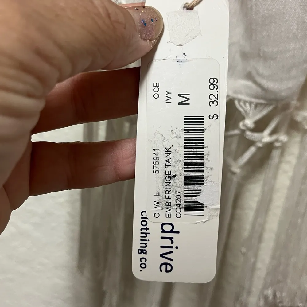 NWT Ocean Drive Embroidered FringeTank Top - Image 11