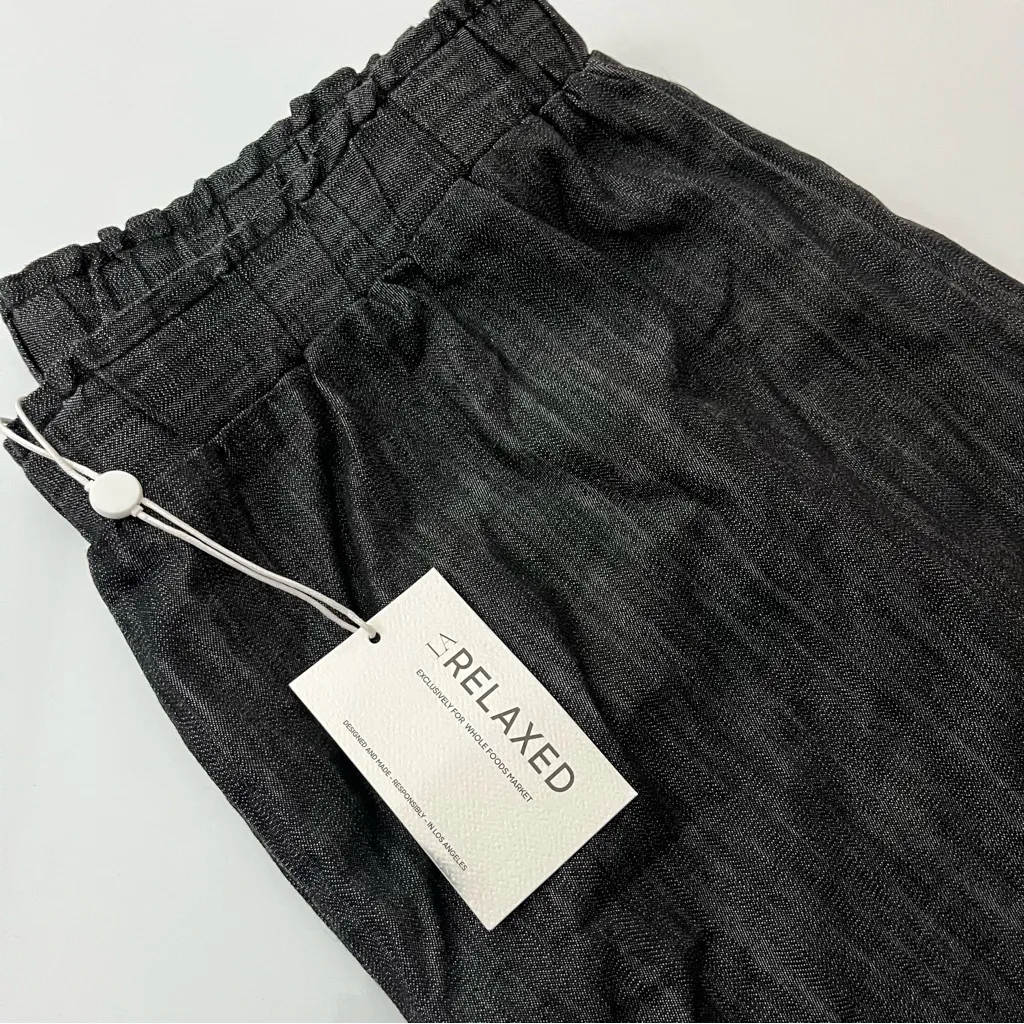 La Relaxed • NWT Black Denim Tapestry Pants Size L - Image 4