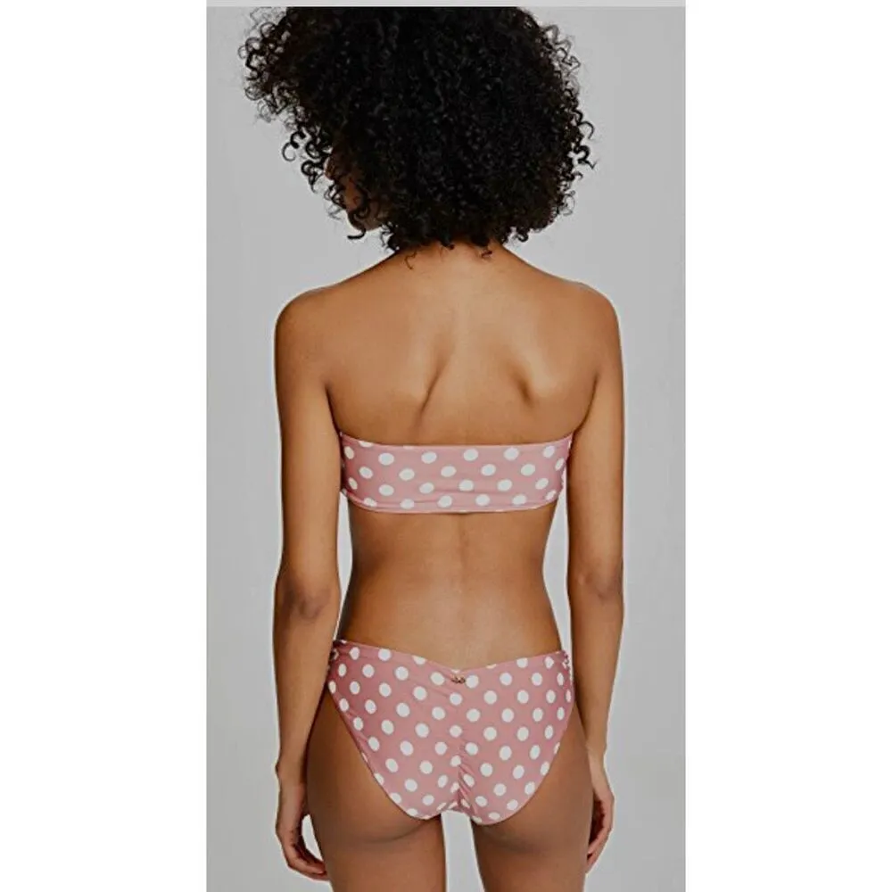 New. Pilyq Milly Dot bikini set.  D-cup/M-bottom. MSRP $169 - Image 4