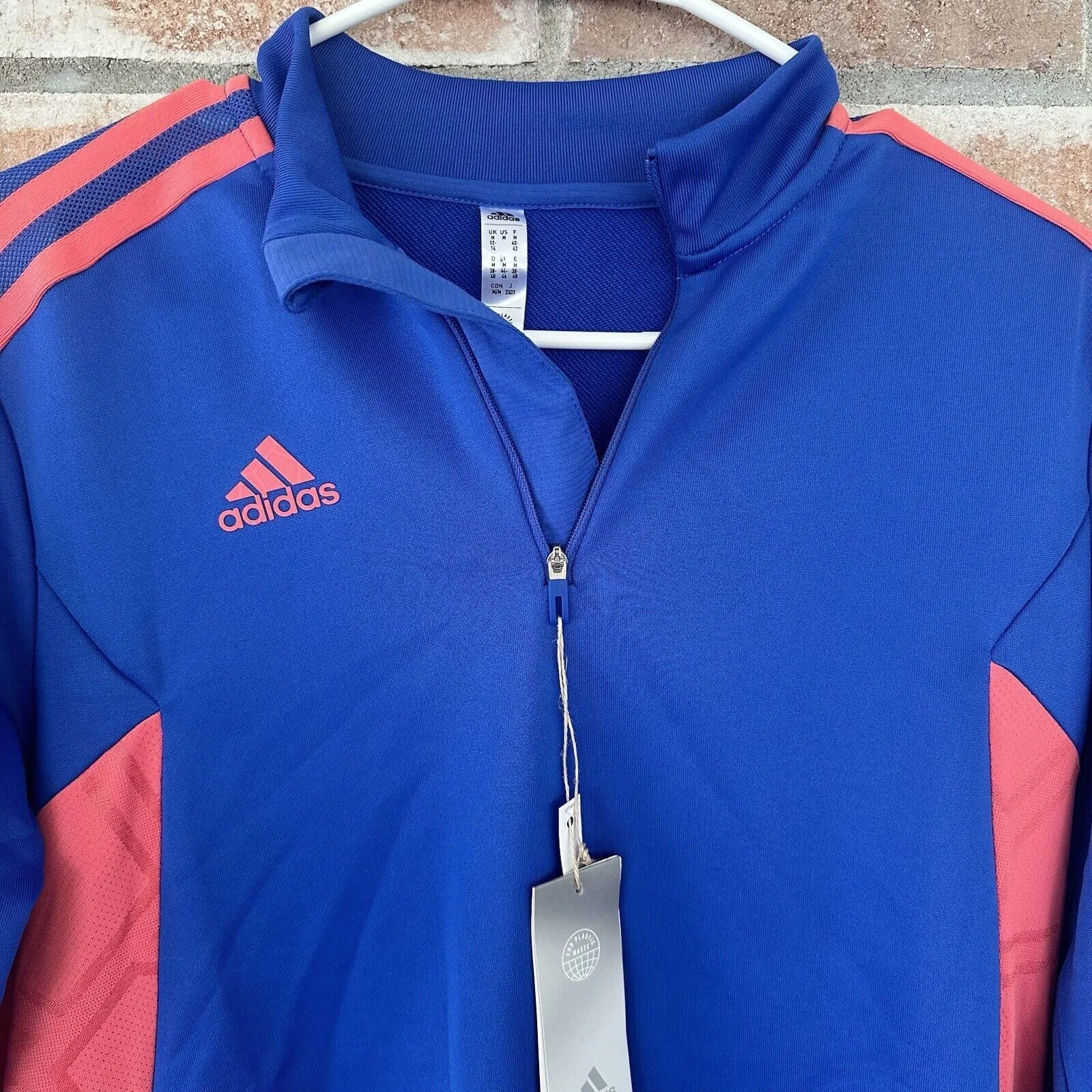 NWT Adidas Condivo Predator Soccer Track Jacket Medium Blue - Image 3
