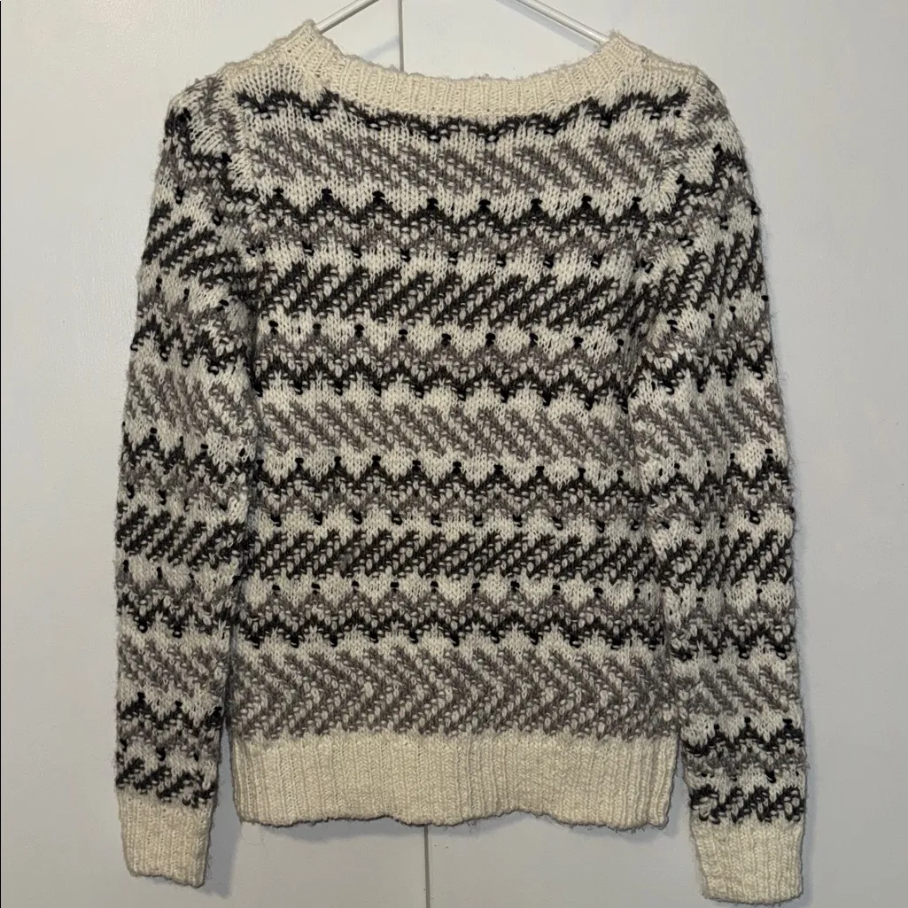 Ann Taylor LOFT Wool Alpaca Blend Chunky Knit Sweater Long Sleeve Women’s XS - Image 5