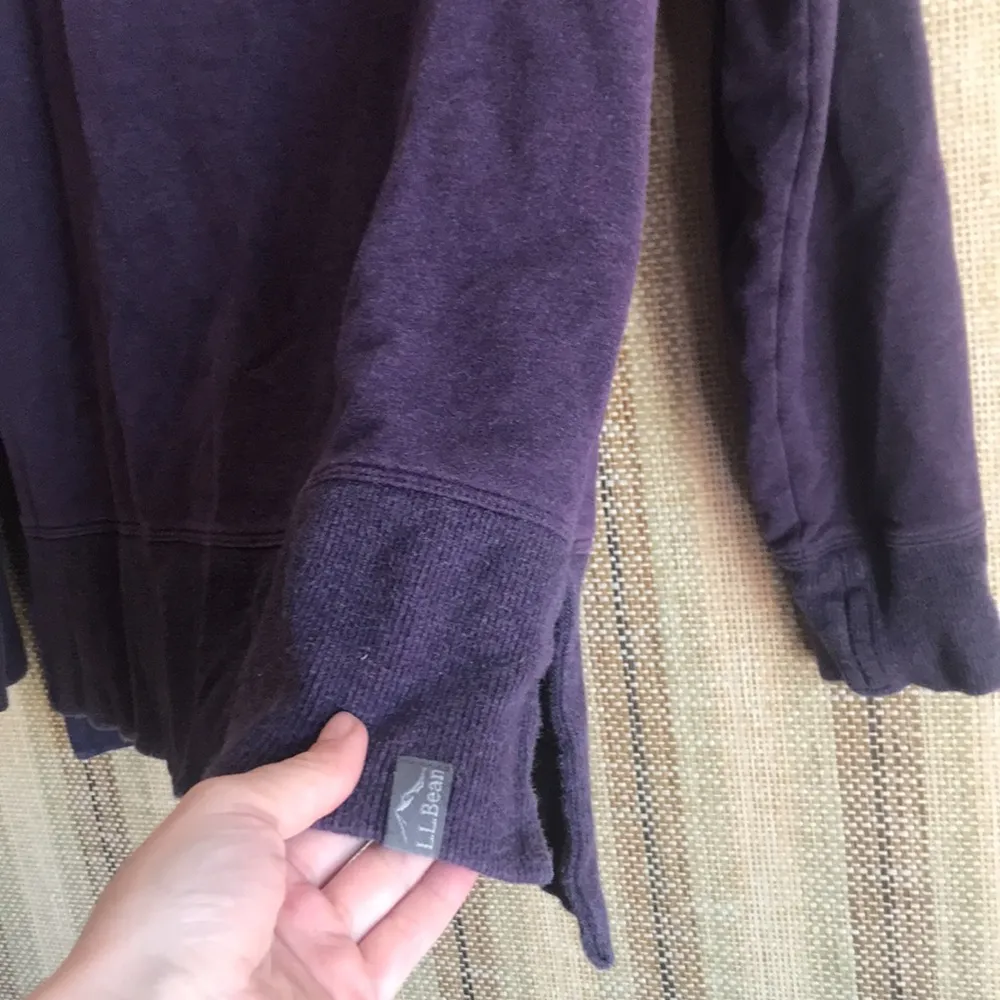 L.L Bean M Purple Cotton Shirt Top Blouse Women Style Regular Outdoor Wear - Image 2