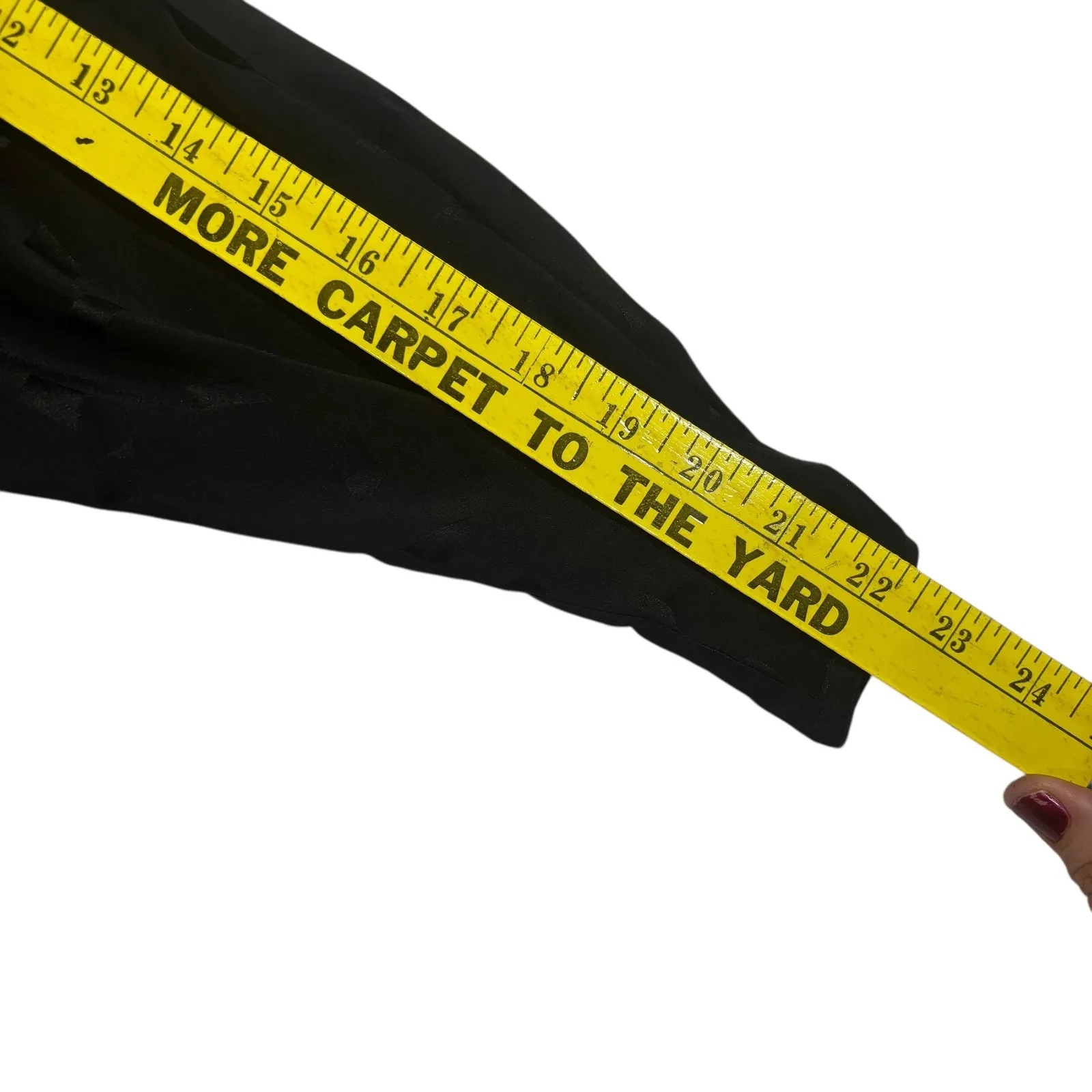 Evan-Picone Silk Blouse Long Sleeve Keyhole Neckline Black Diamond Pattern 8 - Image 10