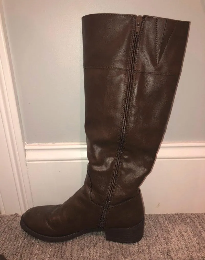 brown ridding boots Size 7.5 - Image 2