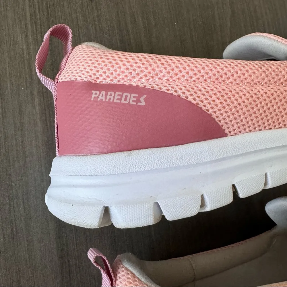 Paredes Danu women cushioned pink mesh comfort slip on shoes size 7.5 - Image 8