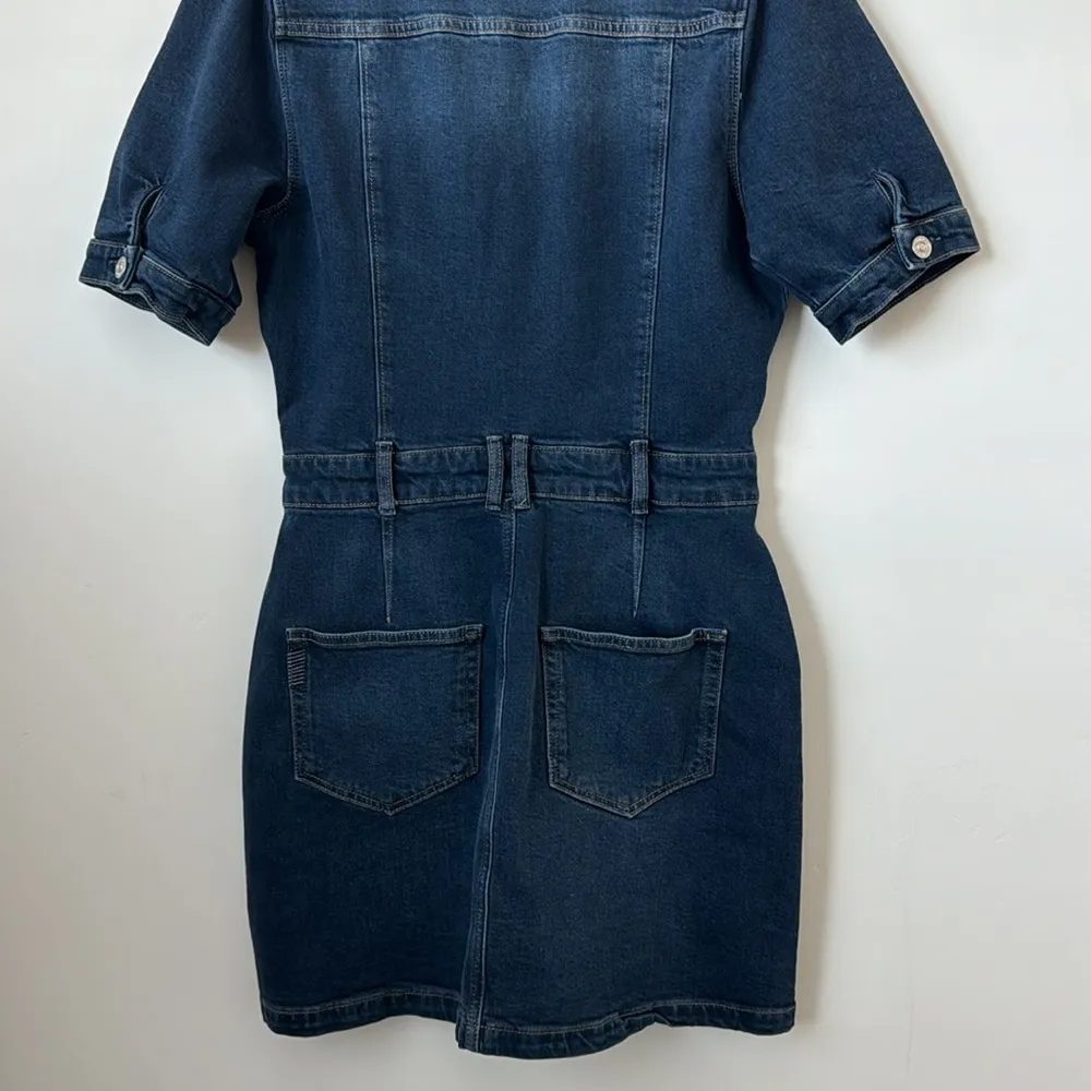 Paige mayslie denim dress in gracie lou Size: 8 - Image 9
