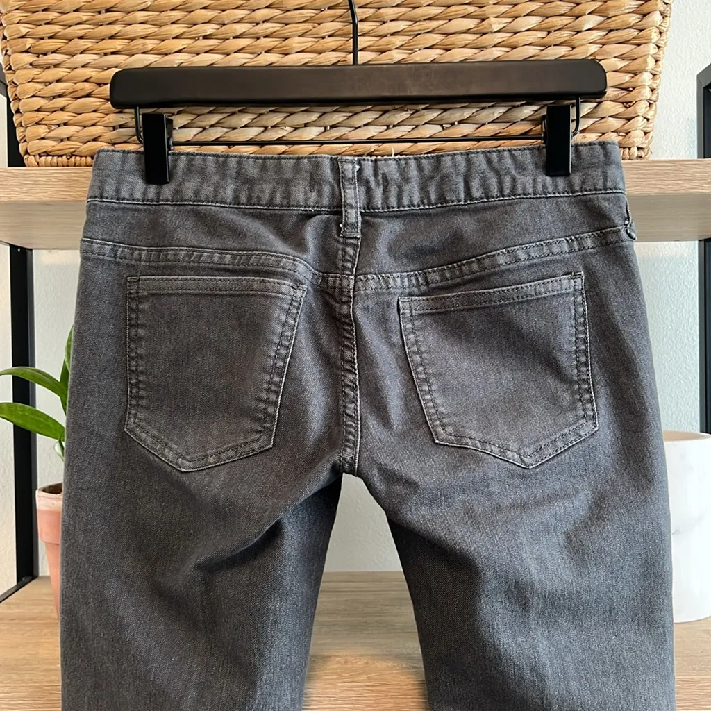 Free People Low-Rise Gray Ombre Stretch Denim Ankle Skinny Jeans, 26 - Image 5