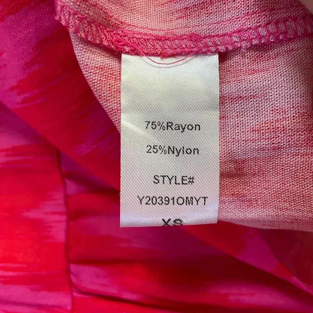 Pomander Place Tuckernuck Hot Pink Ikat Kenzo Long Sleeve Dress - Image 12