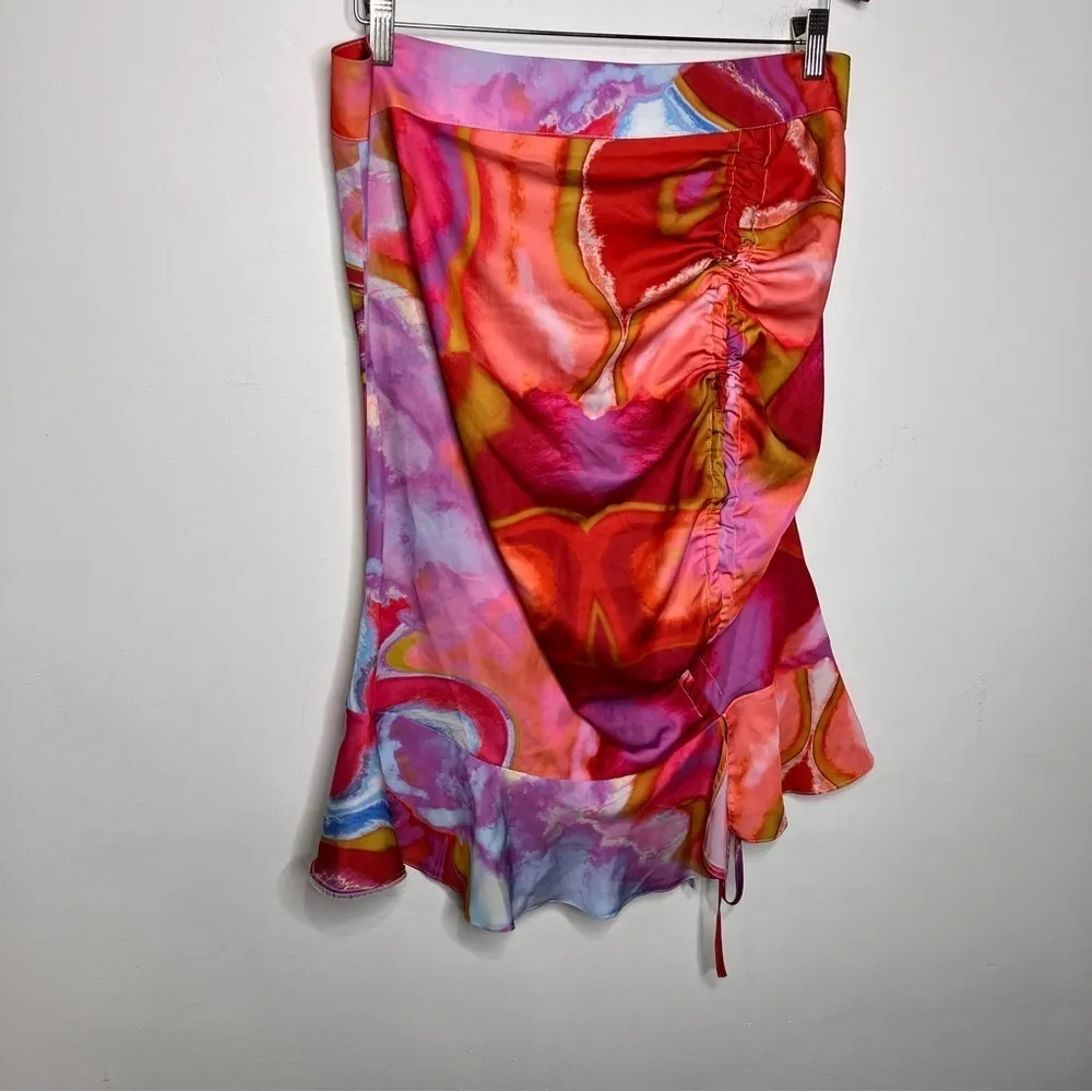 Koy & Victoria‎ 3 piece set bright multicolored swirling pattern size XXL Red - Image 10