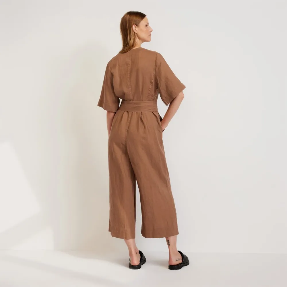 EVERLANE THE WRAP JUMPSUIT IN LINEN - Image 7