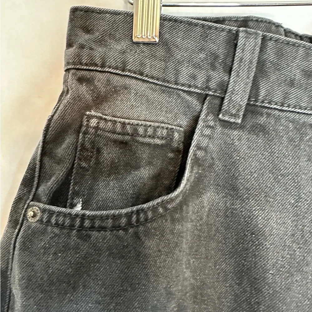 NWT PrettyLittleThing Washed Black Distressed Mom Jeans US Size 4 - Image 15