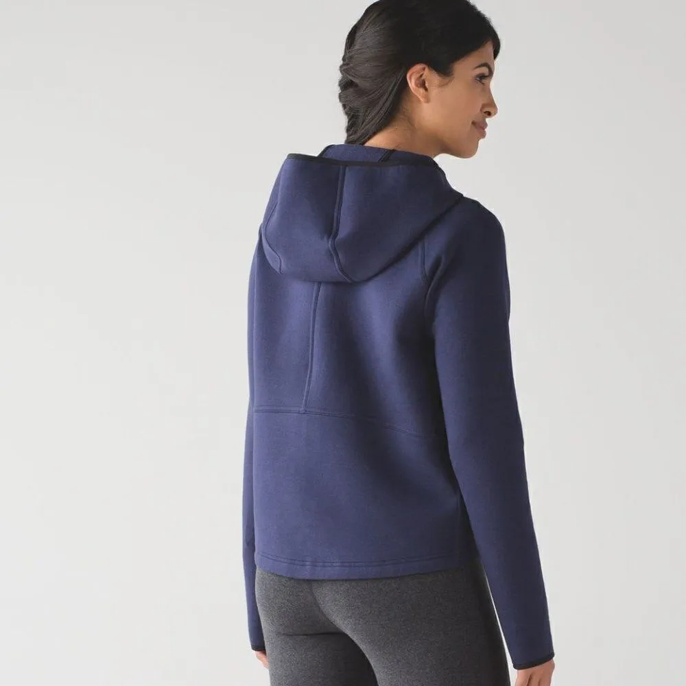 Lululemon City Bound Hoodie Deep Indigo / Heathered Deep Indigo - Image 2
