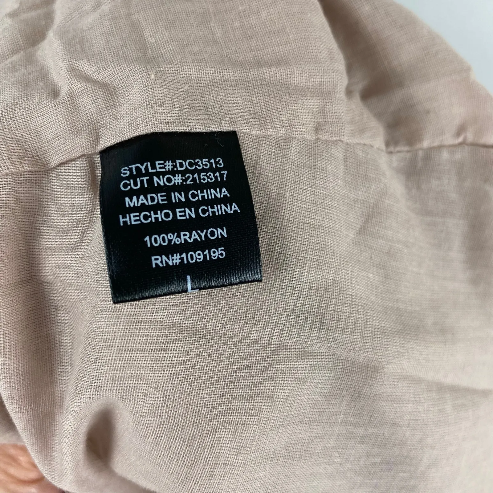 AnnaBelle Boho Floral Embroidered Long Sleeve Shift Shirt Dress Large Blue - Image 6