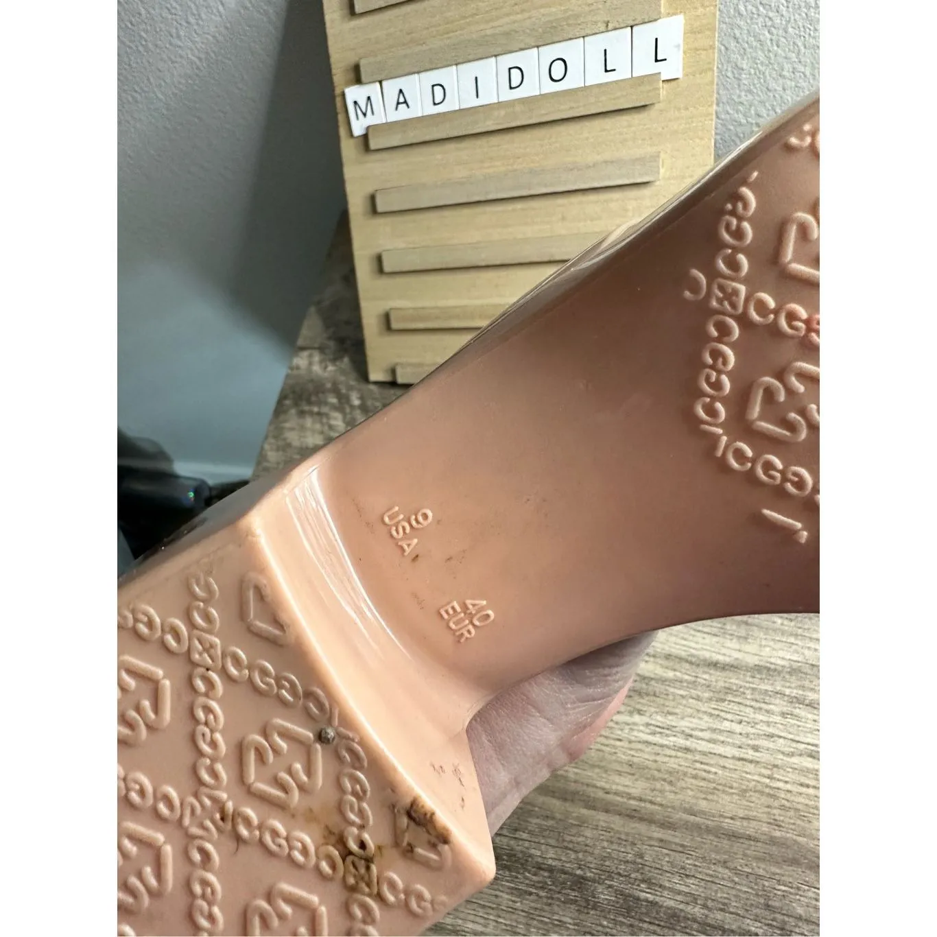 Jeffrey Campbell Bubblegum Tan Women’s Platform Sandals Size 9 - Image 9