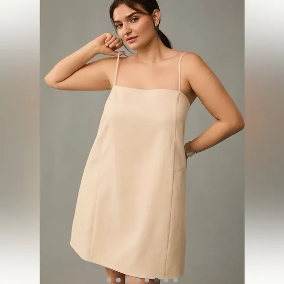 NWT Anthropologie Mare Mare Linen Blend Square-Neck A-Line Mini Dress XL - Image 4