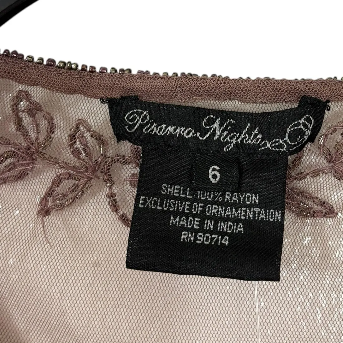 Pisarro Nights Beaded Jacket + Dress Mauve Size 6 S Purple - Image 8