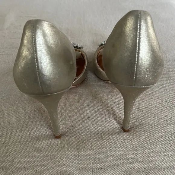 Badgley Mischka Jeweled‎ Peep Toe D’Orsay Giana II Pumps Size 6-1/2 - Image 8