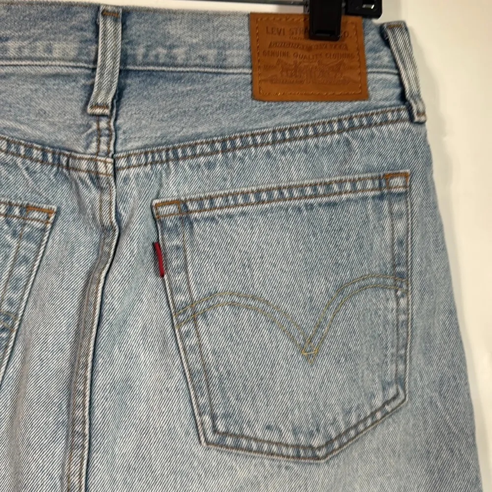 Y2K Full Zip Raw Hem Denim Mini Skirt Size 27 - Image 10