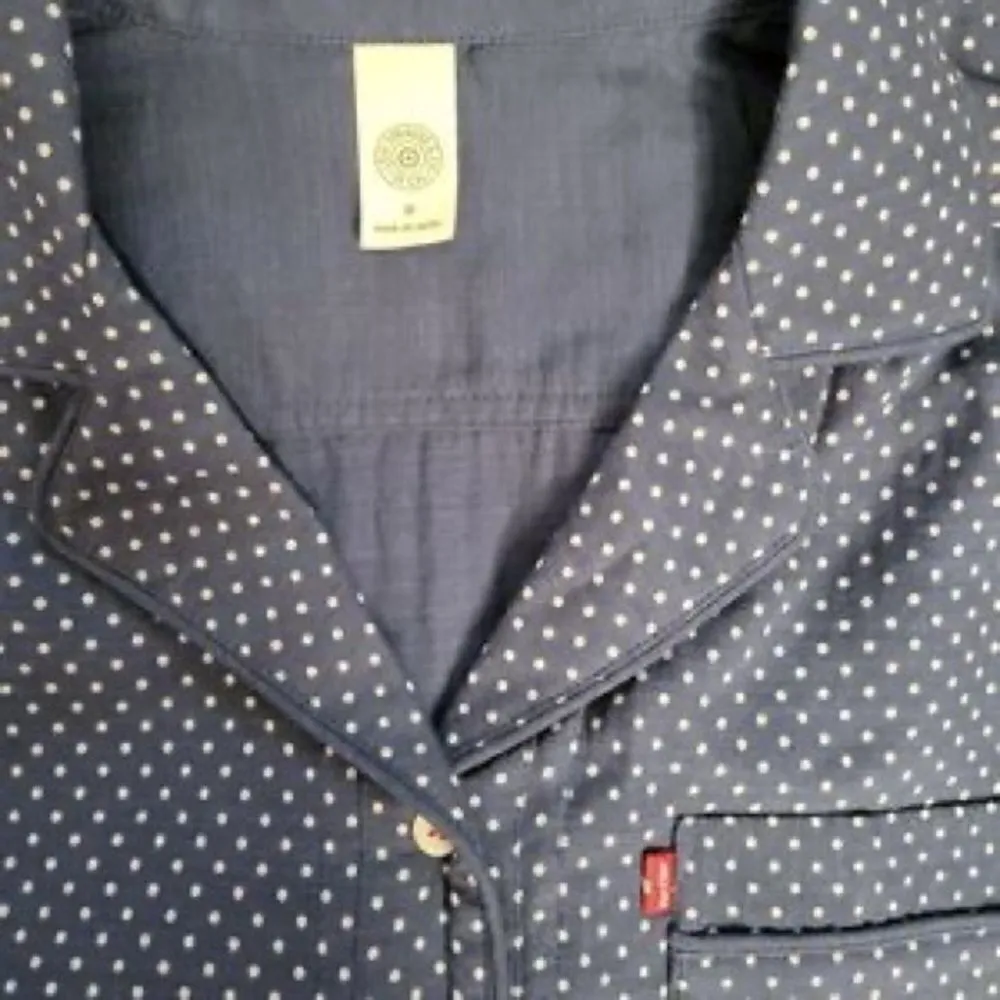 LEVI'S Women's Polk-a-Dot Pajama Shirt C19‎ - Image 6