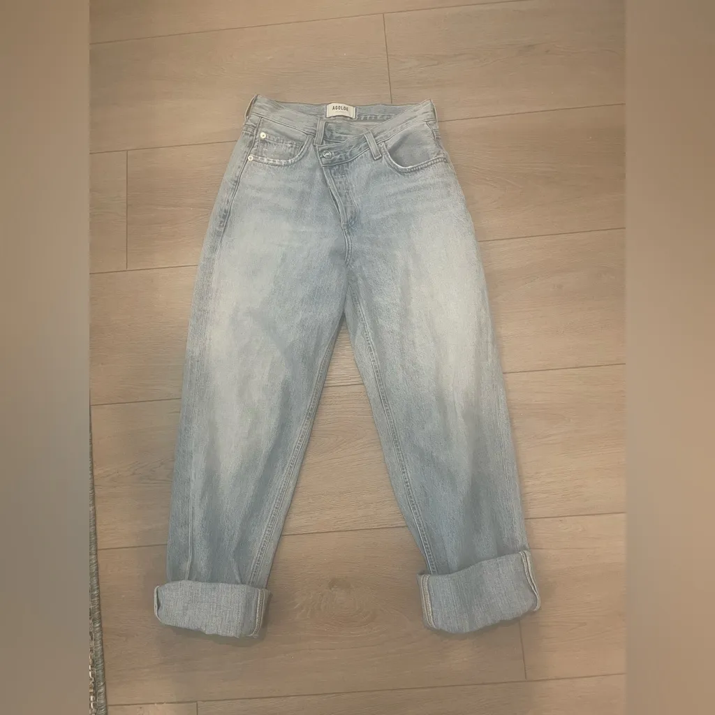 AGOLDE Criss Cross Straight Leg Jeans Size 23 - Image 2
