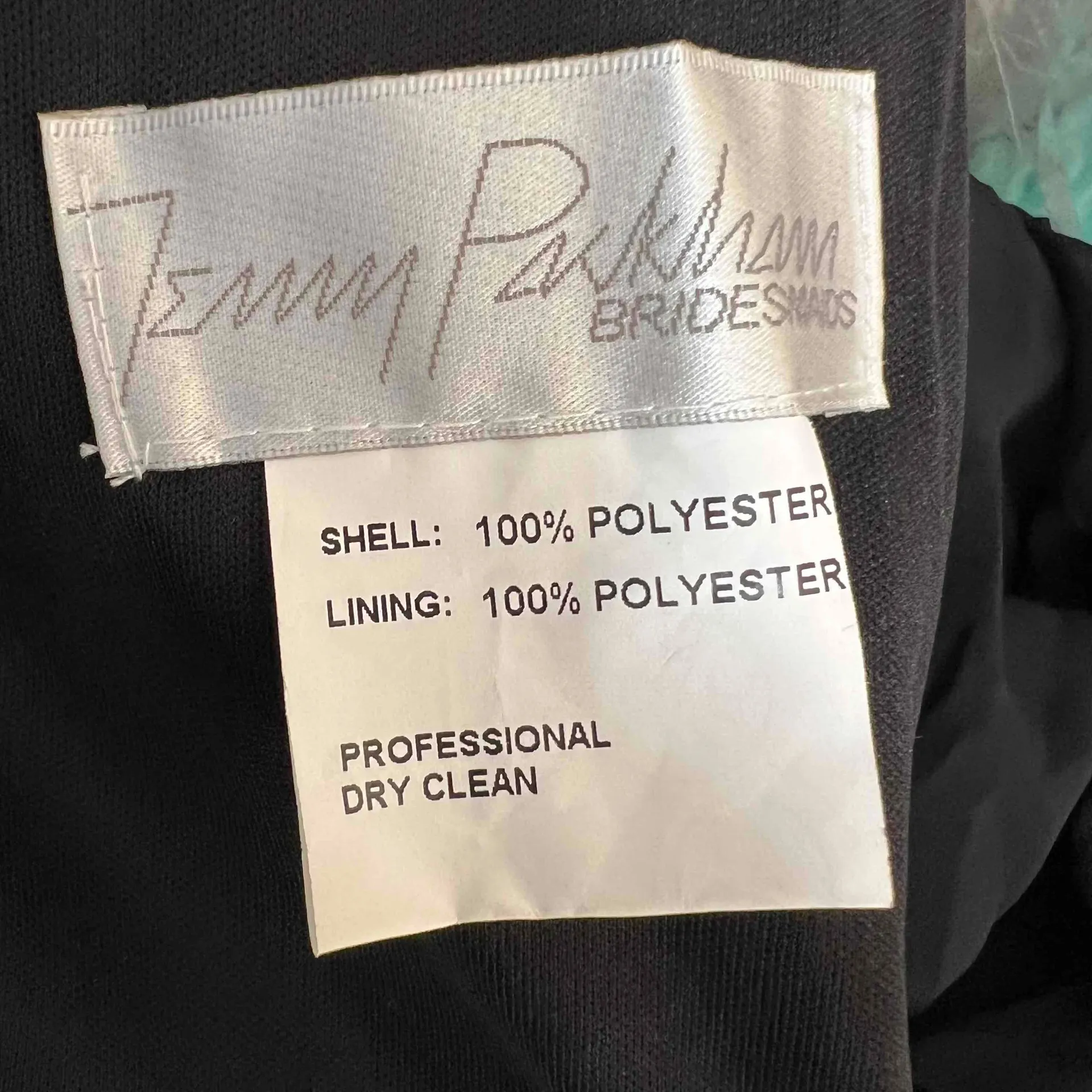 Jenny Packham Black Evening Dress Size 14 Rhinestone Straps Pleated V Neck‎ New - Image 7