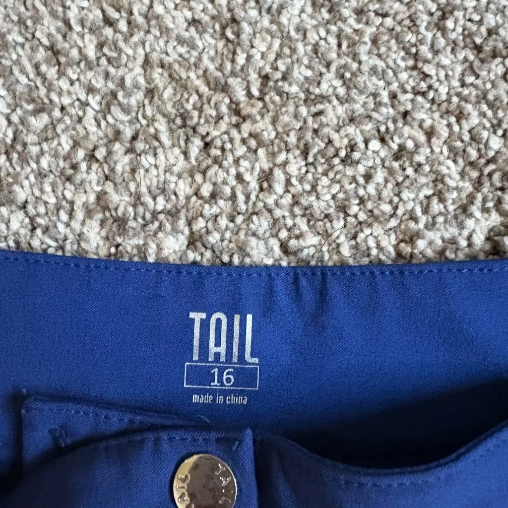 TAIL Womens Bermuda Shorts Athletic Golf Blue Size 16 - Image 4