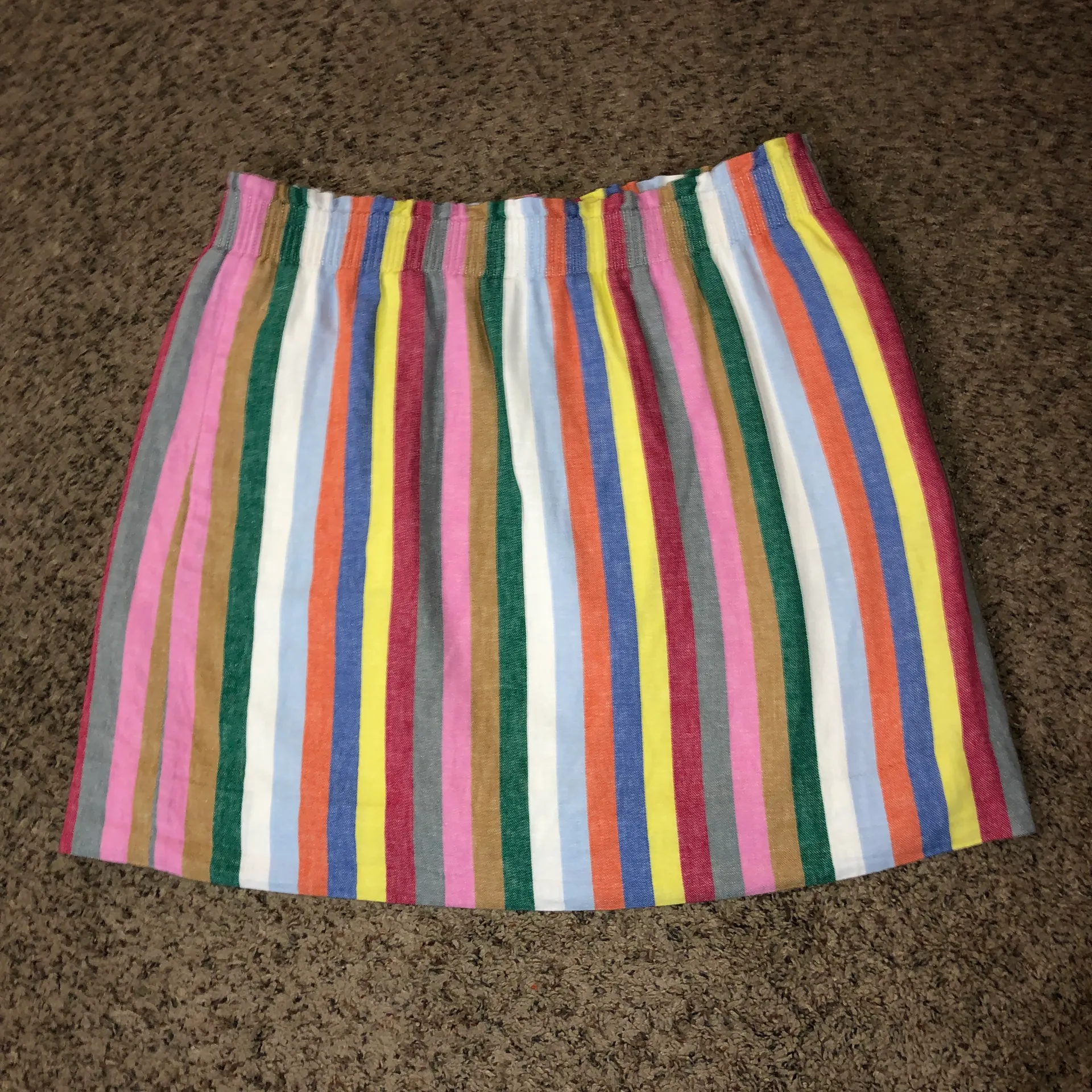 J Crew Striped Skirt Womens 12 Used - Image 4