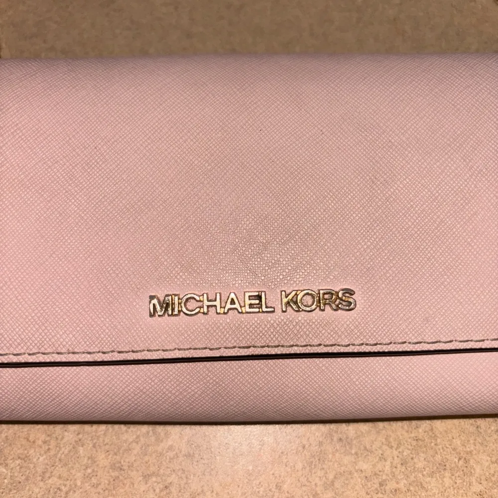 Pink Saffiano Leather Clutch - Image 3