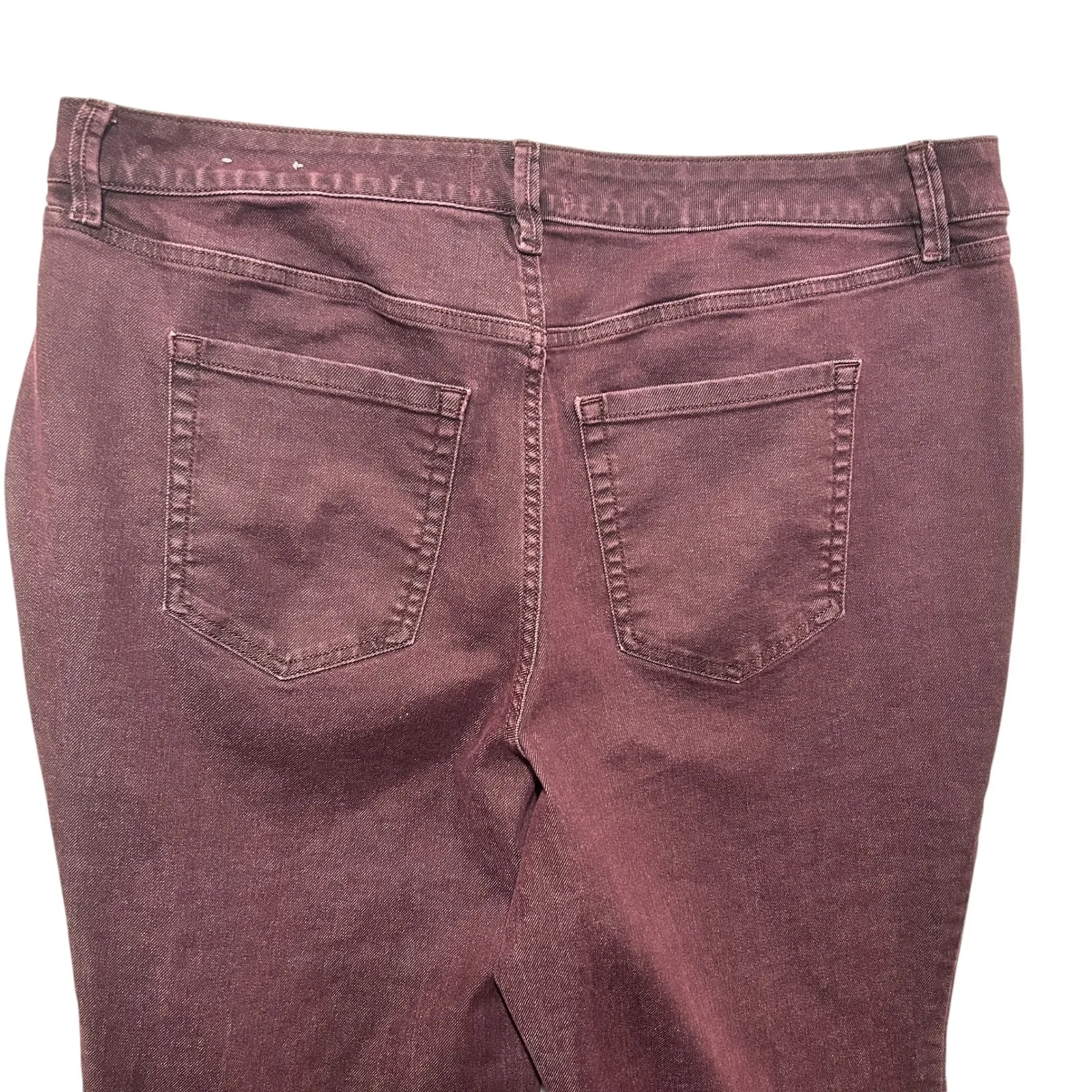 Lane Bryant Womens Bootcut Jeans 20 Merlot Stretch Comfort Denim Cowgirl Western - Image 5