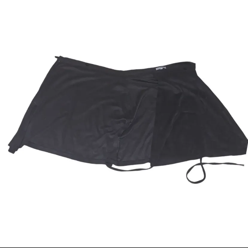 Suede Mini Wrap Skirt Brown Medium - Image 4