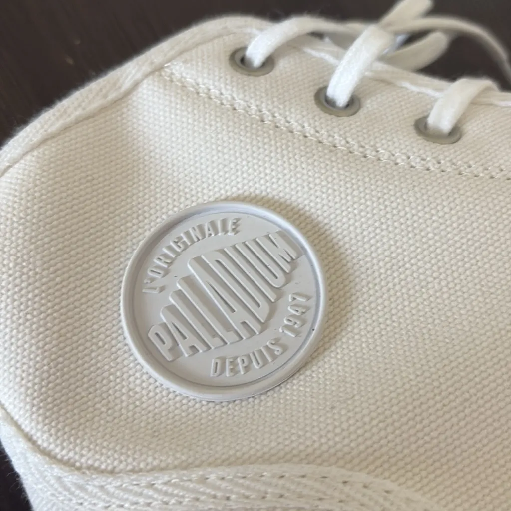 Palladium Pampa Hi Originale High Top Boot White  Mens 7.5 Women’s 9 - Image 8