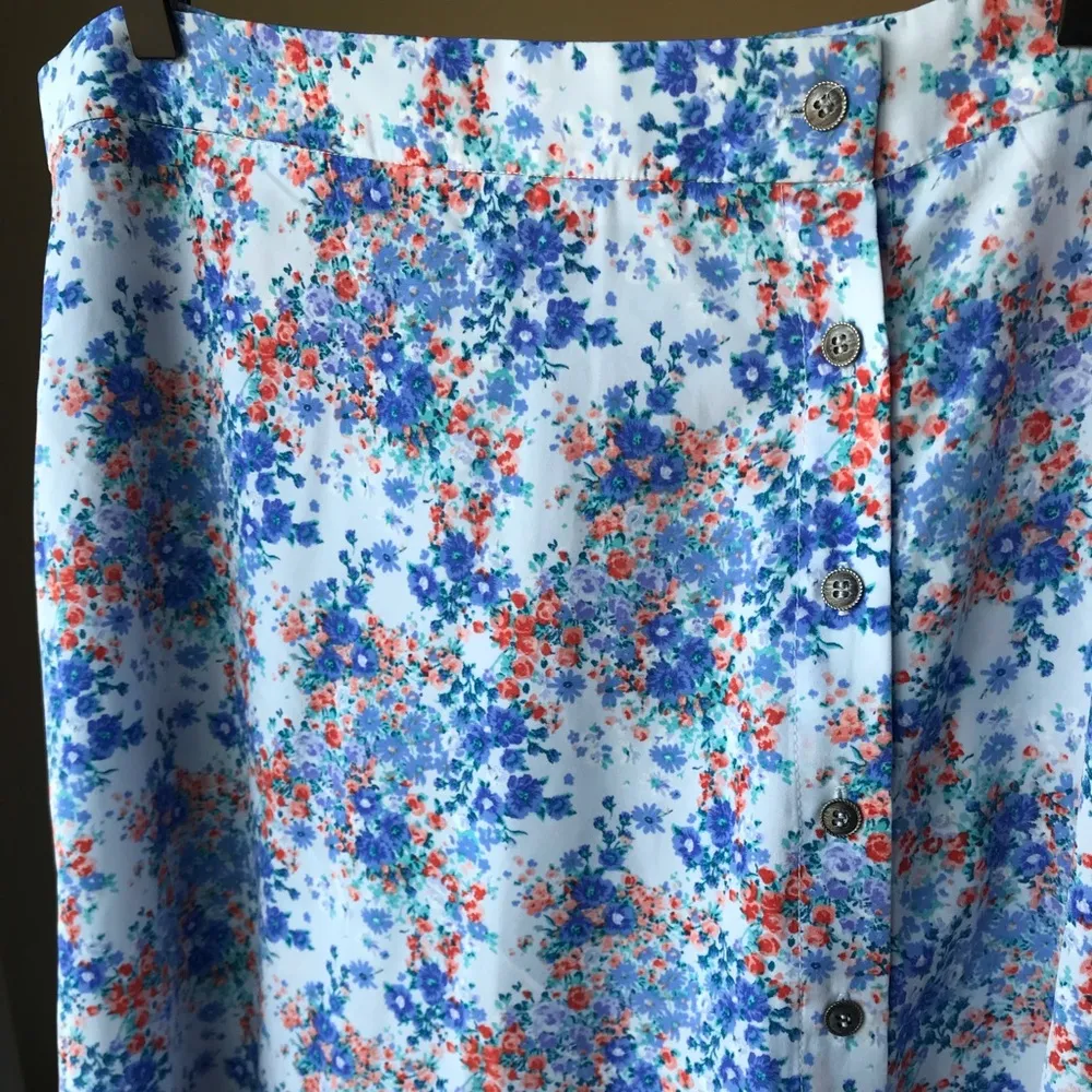 Good Luck Gem Floral Midi Skirt, NWT - Image 12