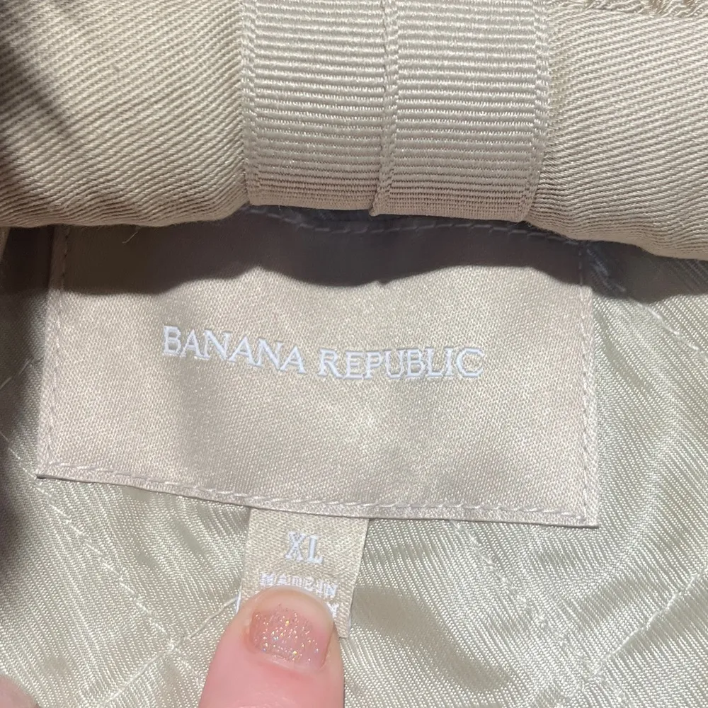 Banana Republic NWT Mock Collar Faux Fur Vest Cinch Waist Fully Lined XL - Image 4