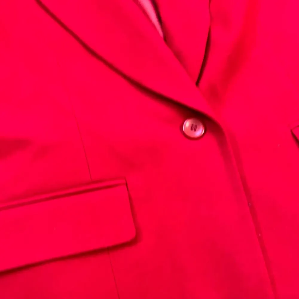 Vintage Pendleton Wool Blazer Red USA Made 16 Petite 1990s 1980s - Image 5