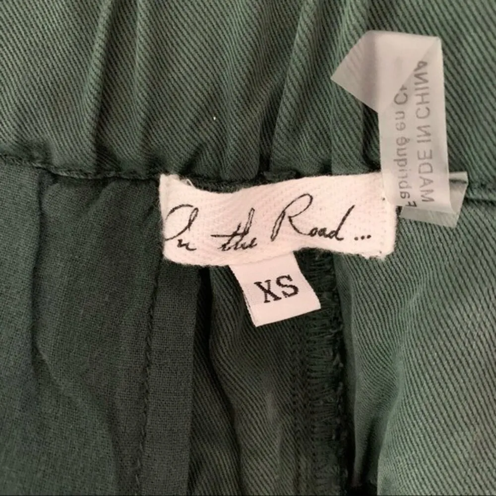 On The Road XS Green‎ Joggers Cargo Pants Y2K Streetwear Athleisure Lounge - Image 4