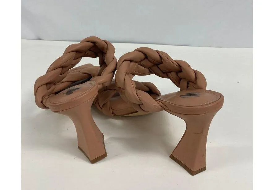 Marc Fisher Hammy Braided Heel Sandal Brown Size 8 - Image 4