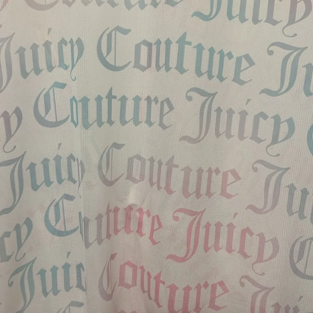 NWOT Juicy Couture Logo Pastel Pink Sheer Flowy Silky Kimono Beach Coverup - Image 3