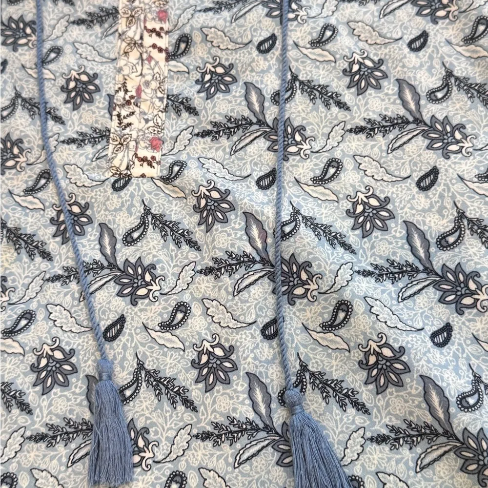 Fleur Bleue Bohemian Airy Floral Frenzy Blue Halter Festivalcore Coastal Vibes - Image 5