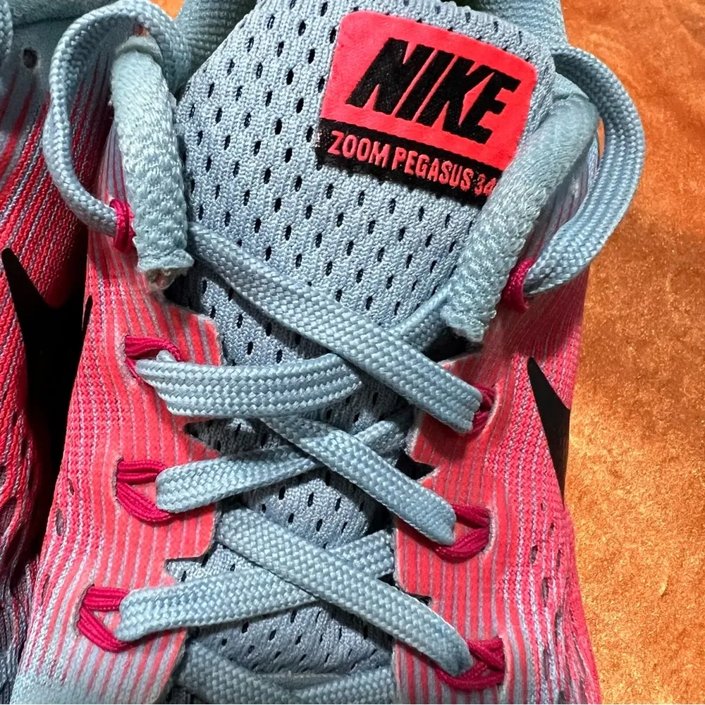 Nike Zoom Pegasus 34 Shoes Pink size 8.5 - Image 8
