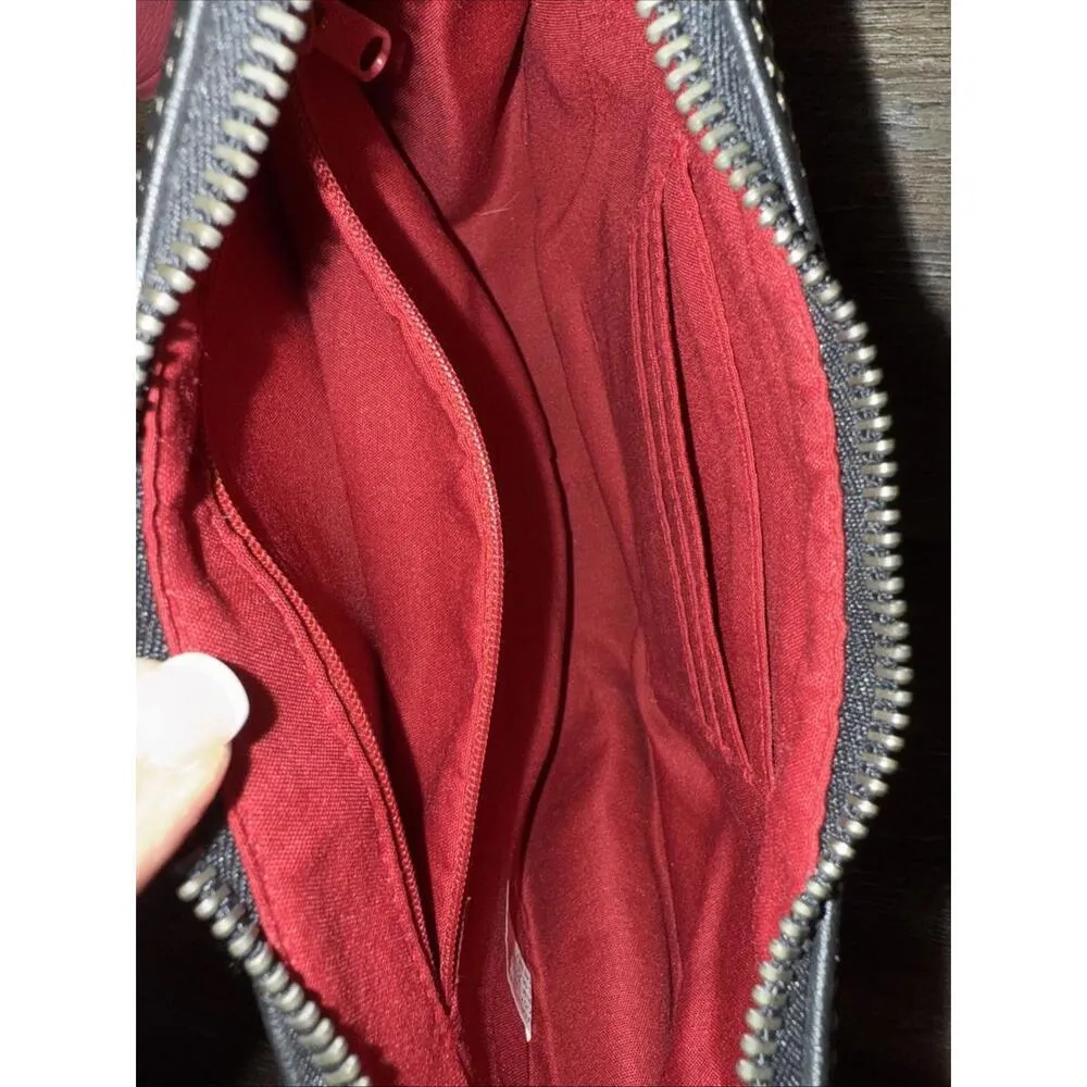 The Sak Boho Hippie Black Leather Equestrian Western Shoulder Hobo Y2K Bag - Image 14