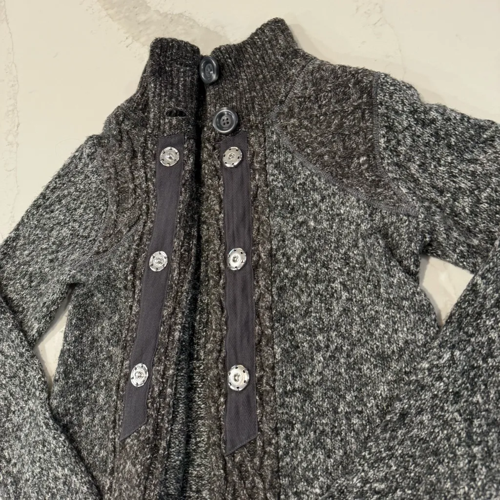 PrAna Angelica Duster Cardigan Knit Sweater Women’s Small Heather Gray Cozycore - Image 4