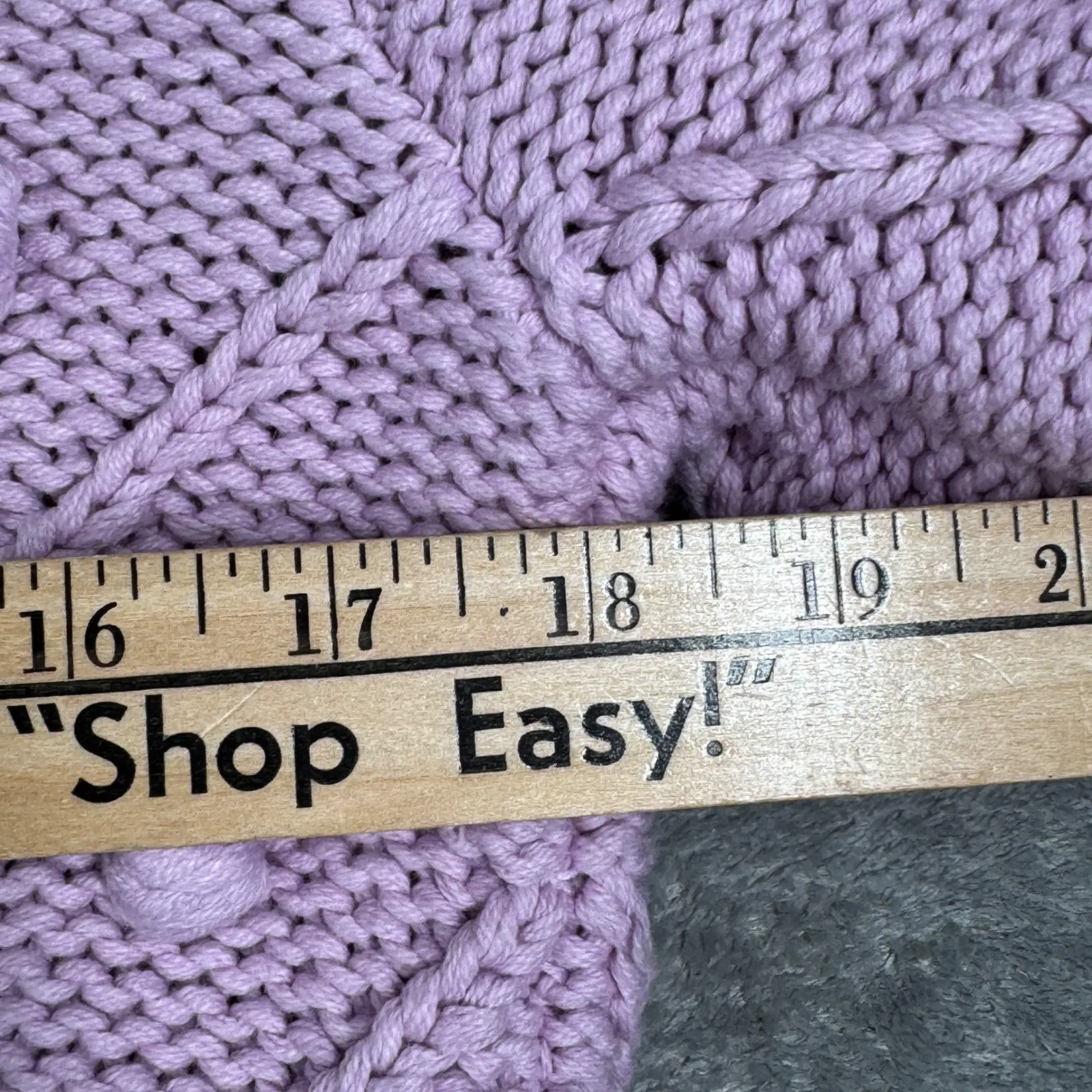 English Factory Lilac Pom Pom Puff Sleeve Sweater Women M Textured Popcorn Knit‎ - Image 11