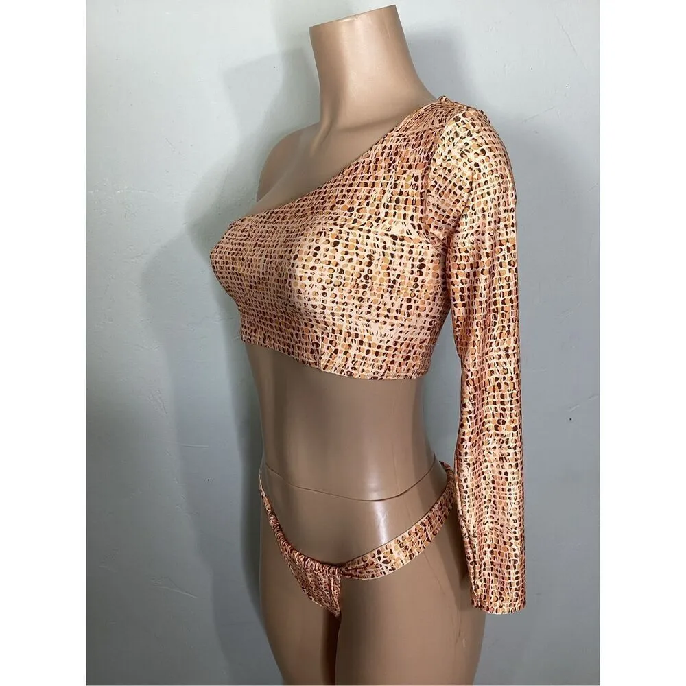 New. L*SPACE Gina animal print bikini set. Small. Retails $209 - Image 10