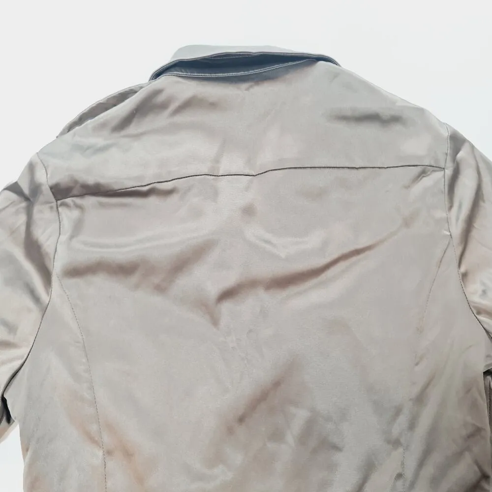 Miaou Max Button Down in Silver Medium - Image 9