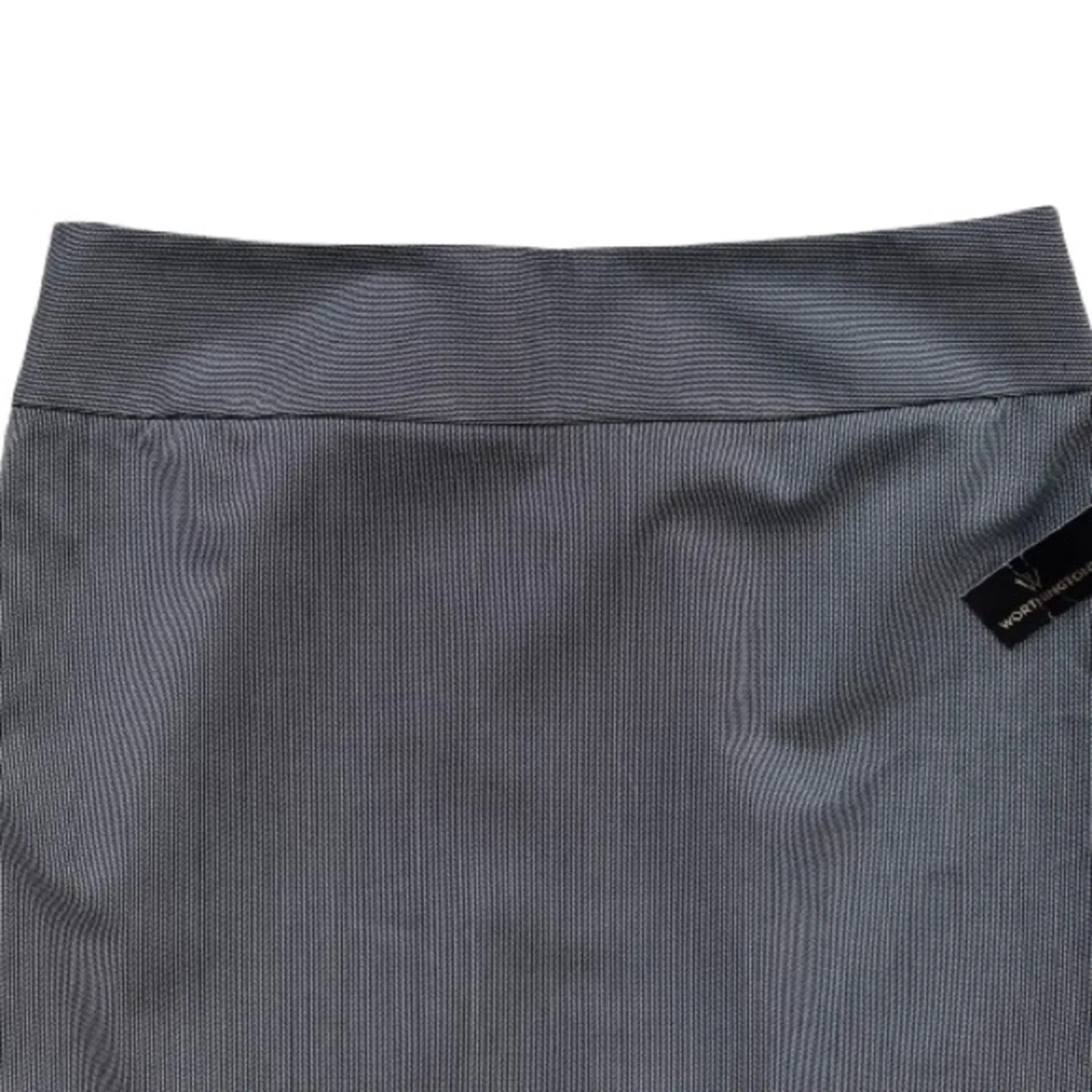 Worthington Skirt Black White Knee Length Career Office Lined Pencil Size 14 NEW - Image 3