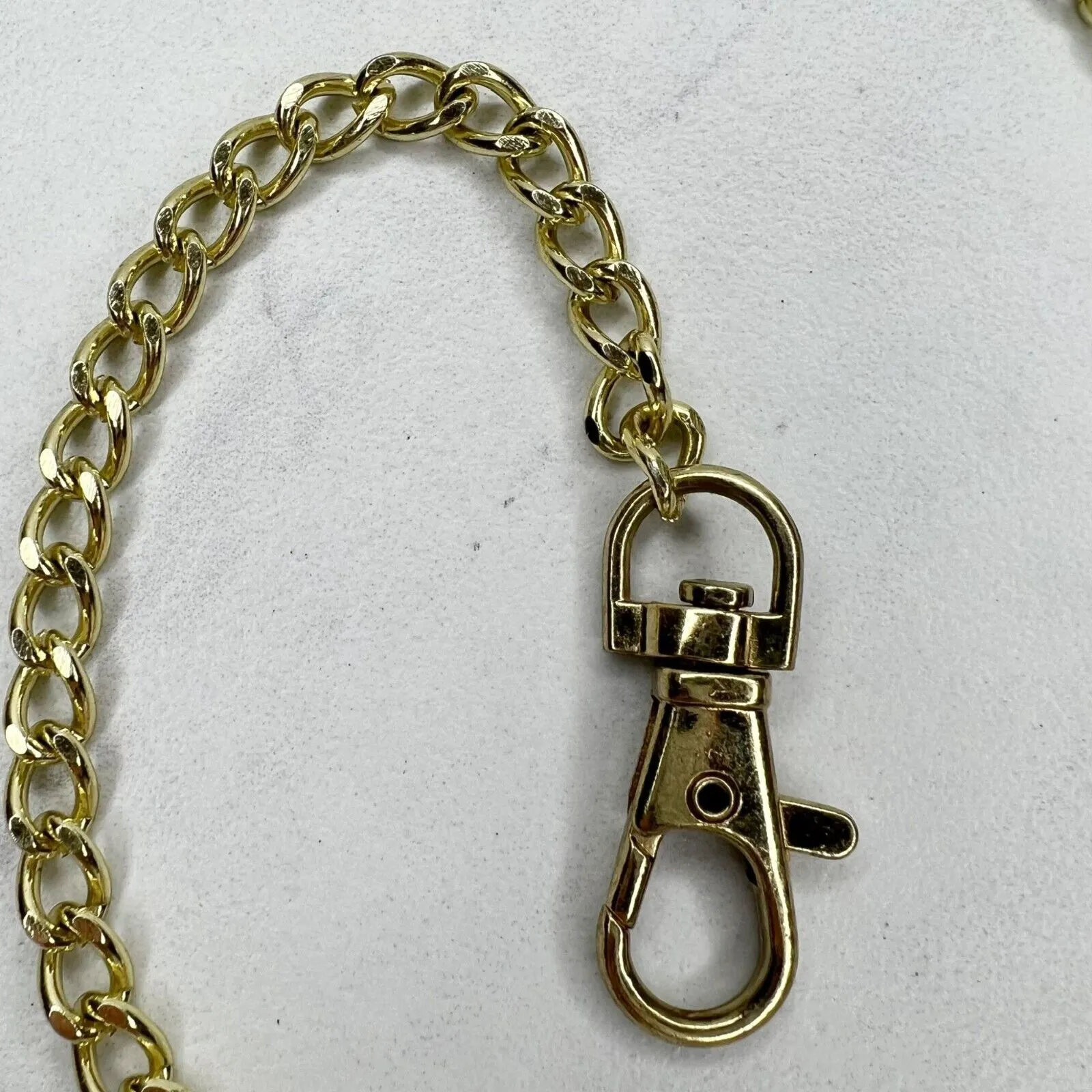 Gold Tone Chain Link Purse Replacement Strap 42" Crossbody ✨ - Image 11