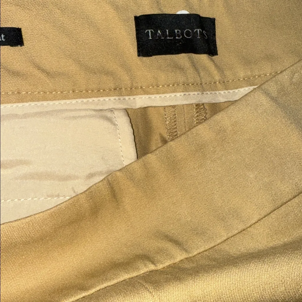 NWOT Talbots Chatham Ankle Pant Tan Straight Leg Women's Pants - Image 5