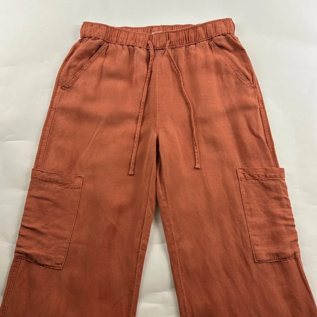 Joie Terracotta Linen Blend Relaxed Leg Lounge Pant S - Image 2